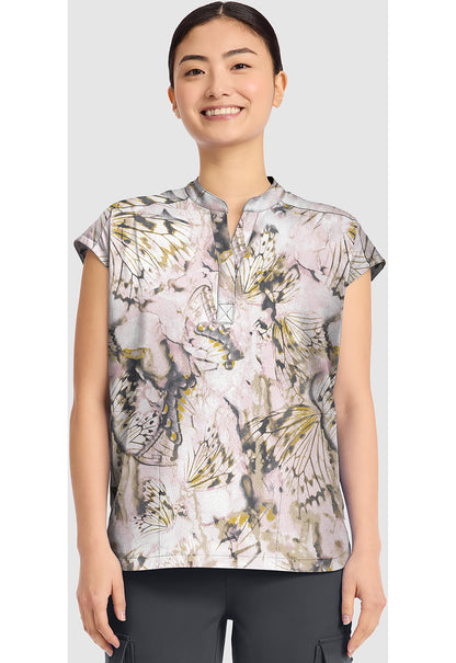 Healing Hands Butterfly Effect Print Scrub Top HH912 BFEF