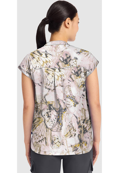Healing Hands Butterfly Effect Print Scrub Top HH912 BFEF