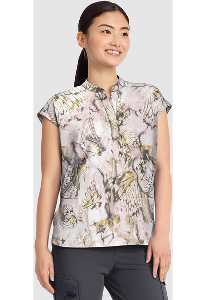 Healing Hands Butterfly Effect Print Scrub Top HH912 BFEF