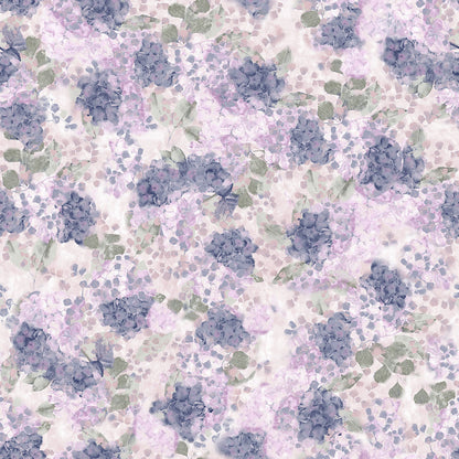Healing Hands Hydrangea Hideaway Print Scrub Top HH907 HYHD