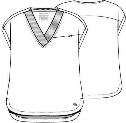 Cherokee Infinity Scrubs Pursuit V Neck Top IN00034