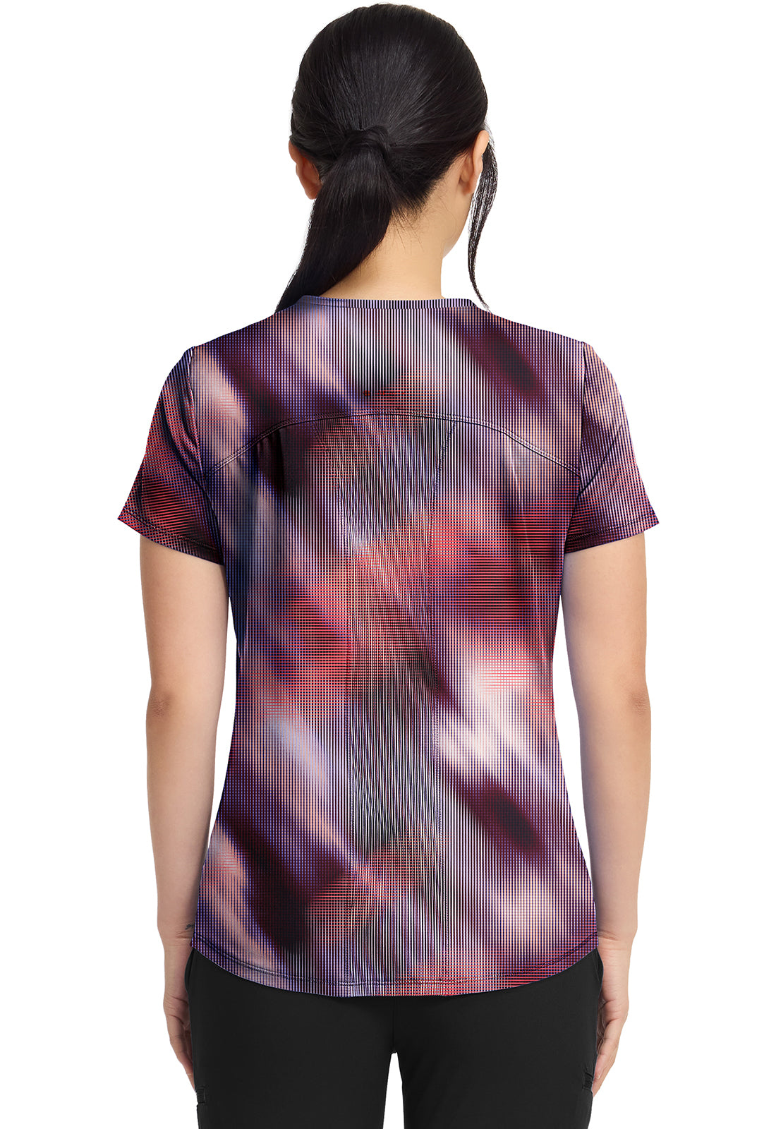 Digital Dream Cherokee Infinity GNR8 Print Scrubs V Neck Top IN625 DGDR