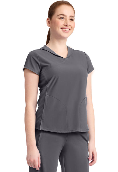 Cherokee Infinity GNR8 Scrubs Mock Wrap Collar V Neck Top IN635A