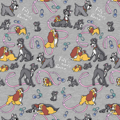 Lady and The Tramp Tooniforms Licensed Disney V Neck Scrub Top TF796 LAFH