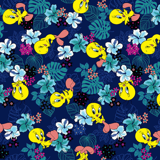 Tweety Bird Tooniforms Licensed Looney Tunes V Neck Scrub Top TF797 LTPW