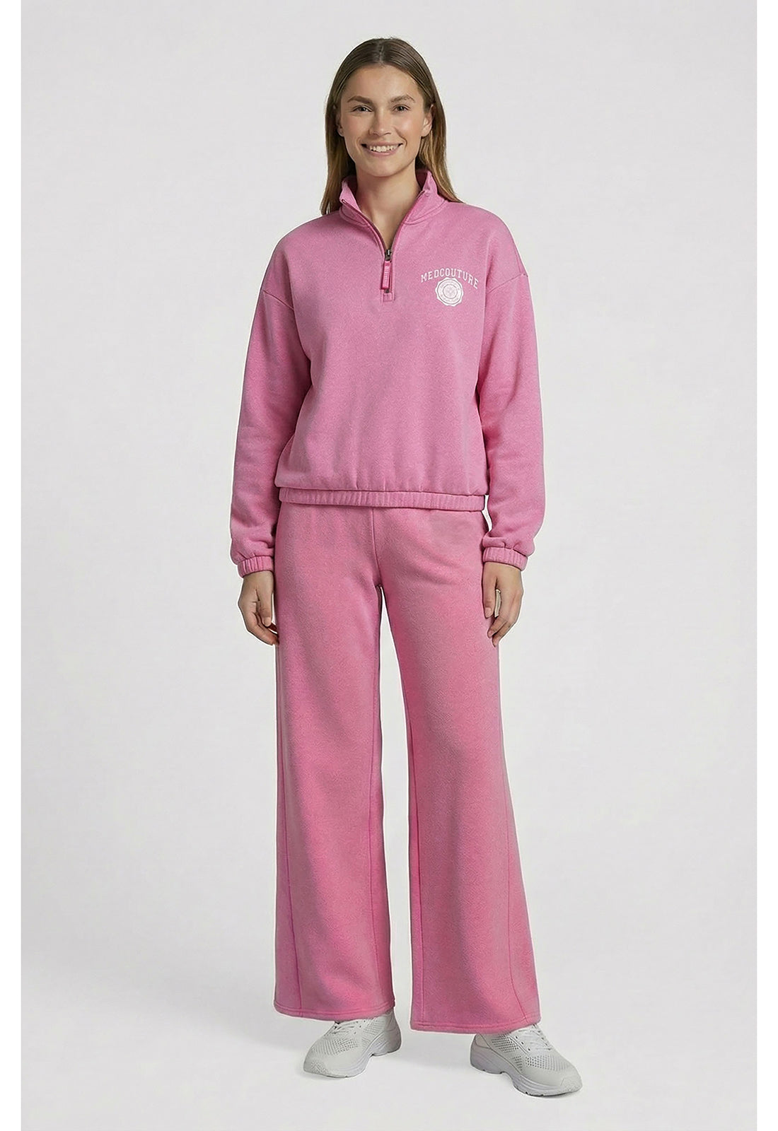 Med Couture LifeStyle Scrubs Half Zip Pullover MC00026