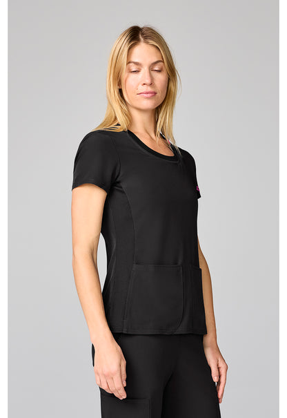 Med Couture Amp Scrubs Round Neck Top MC00027