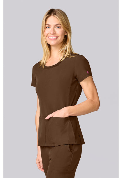 Med Couture Amp Scrubs Round Neck Top MC00027