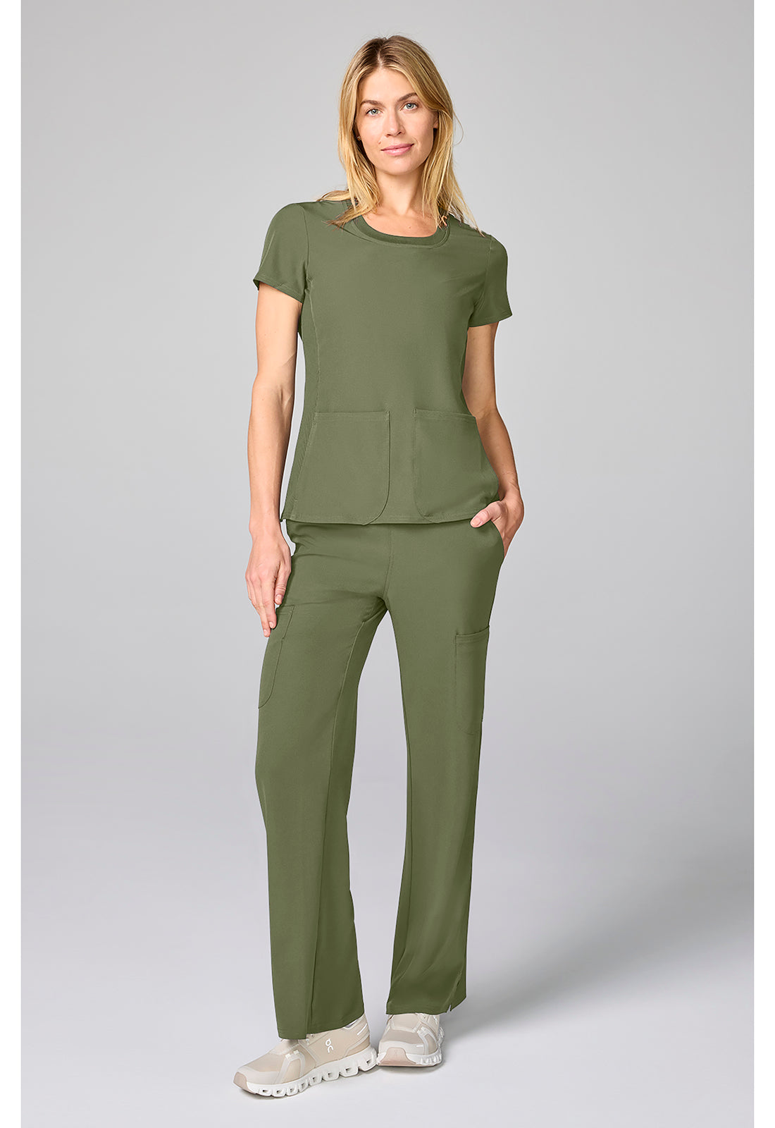 Med Couture Amp Scrubs Round Neck Top MC00027