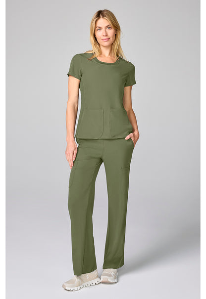 Med Couture Amp Scrubs Round Neck Top MC00027