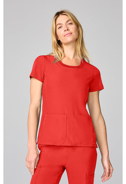 Med Couture Amp Scrubs Round Neck Top MC00027