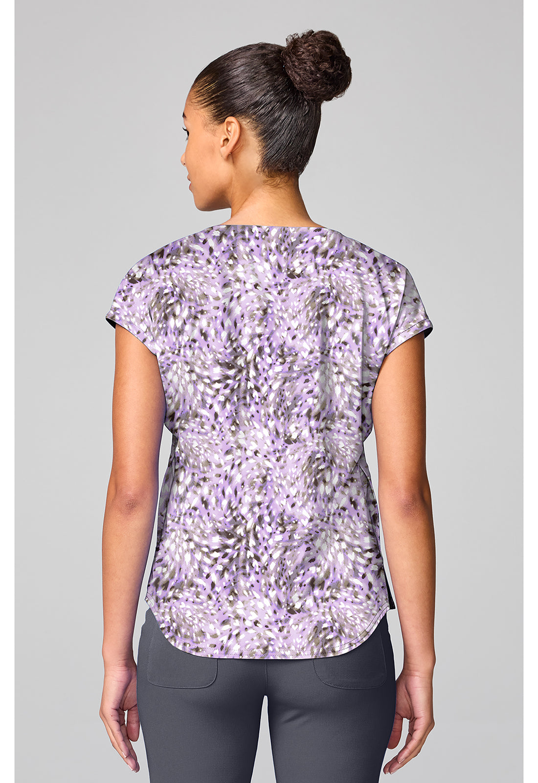 Med Couture You're Doe Cute Print Scrub Top MC00041 YDCT