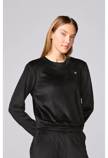 Med Couture LifeStyle Scrubs Velour Pullover MC00046