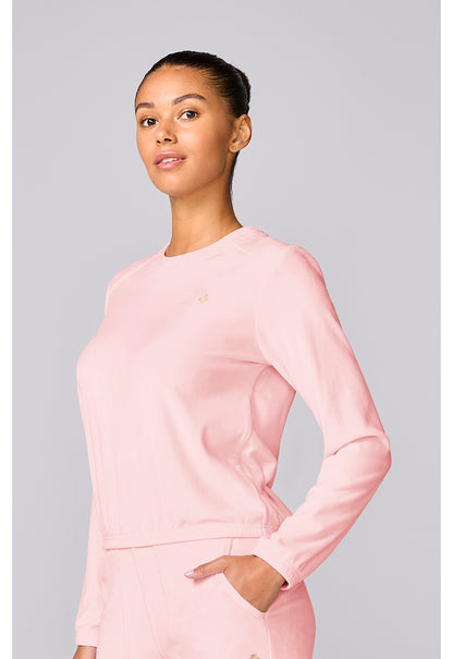 Med Couture LifeStyle Scrubs Velour Pullover MC00046