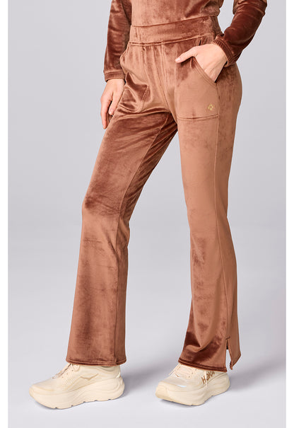Med Couture LifeStyle Scrubs Velour Flare Leg Pant MC00047