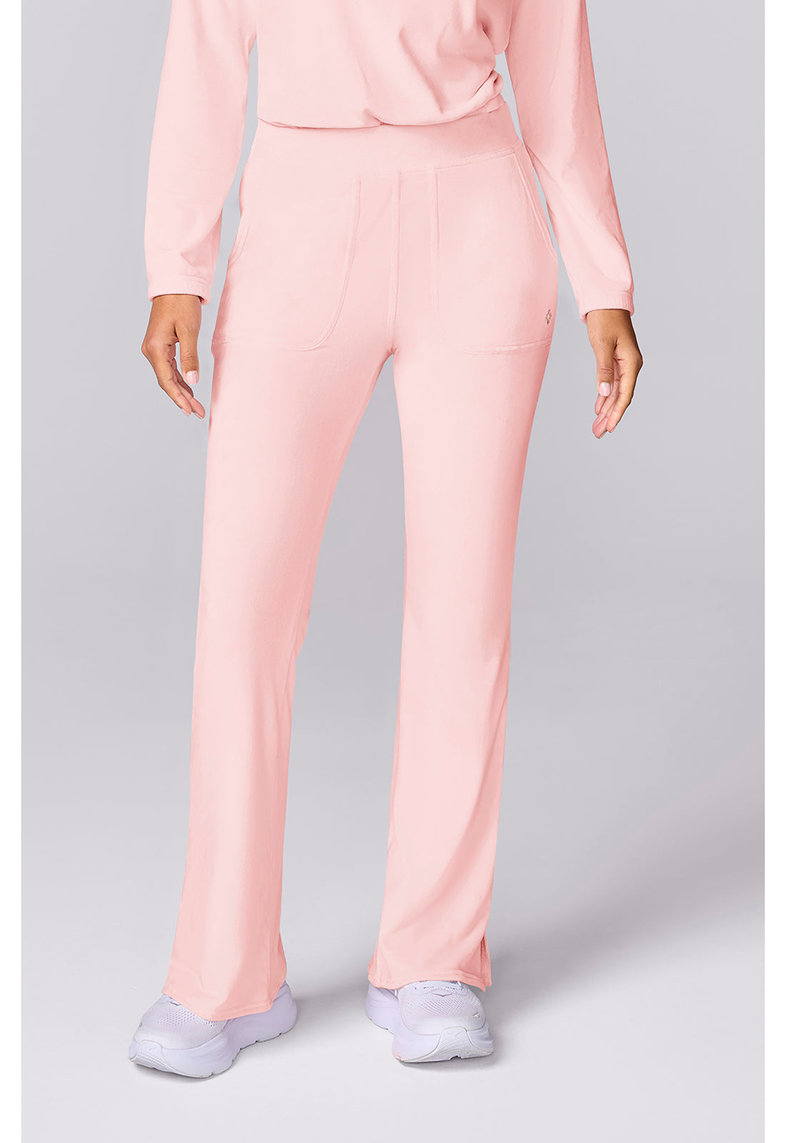 Med Couture LifeStyle Scrubs Velour Flare Leg Pant MC00047