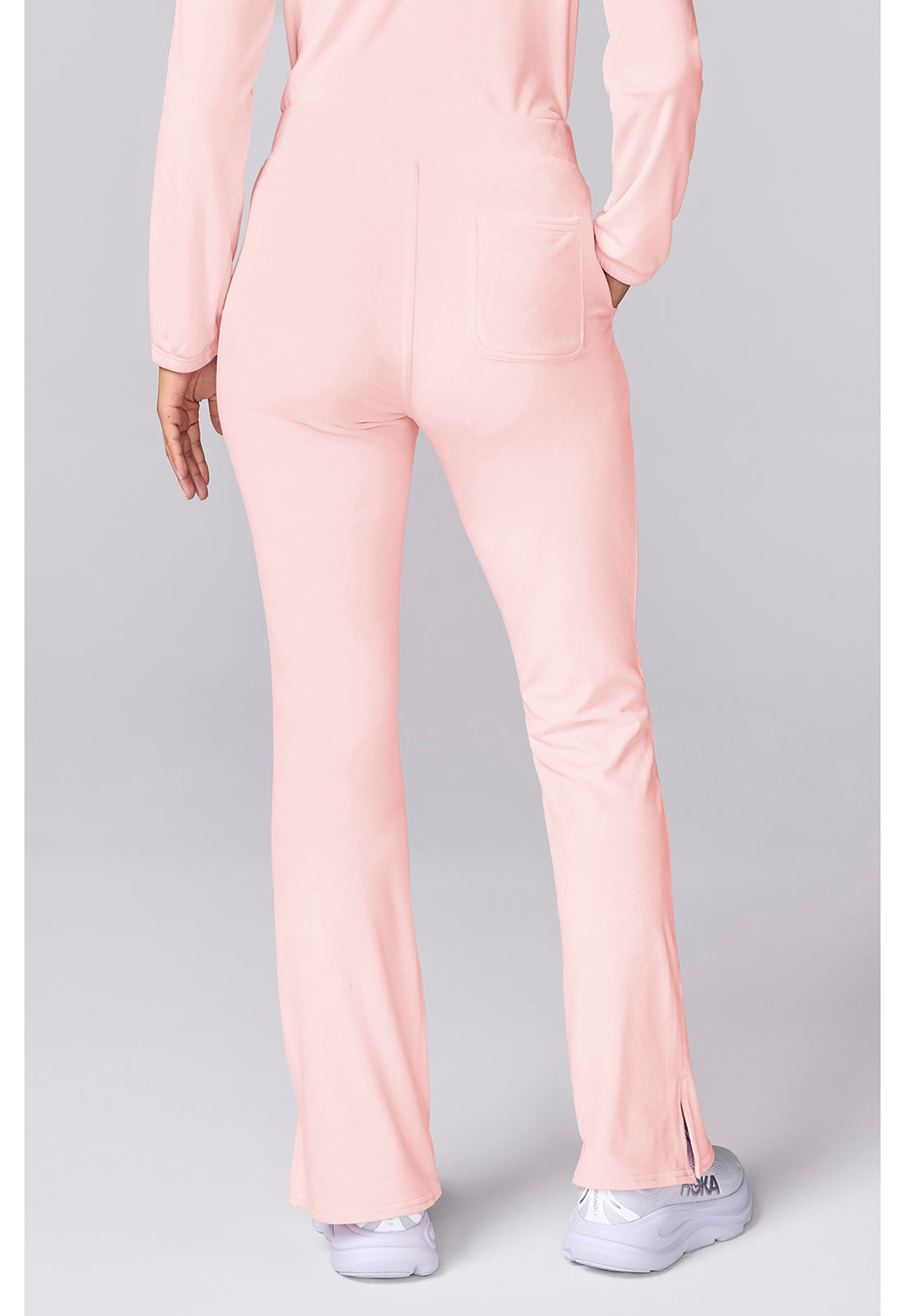Med Couture LifeStyle Scrubs Velour Flare Leg Pant MC00047
