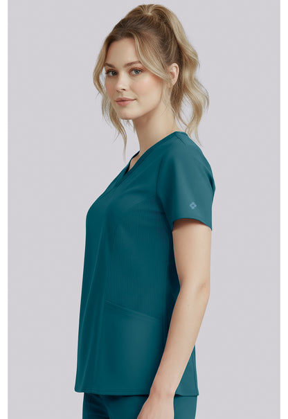 Med Couture Insight Scrubs V Neck Top MC00077