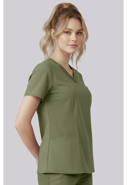 Med Couture Insight Scrubs V Neck Top MC00077