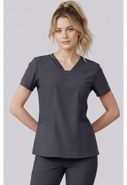 Med Couture Insight Scrubs V Neck Top MC00077