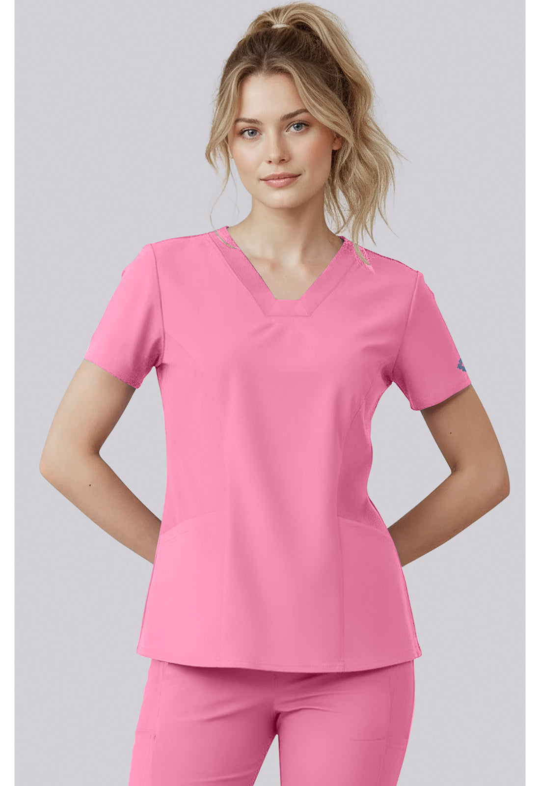Med Couture Insight Scrubs V Neck Top MC00077