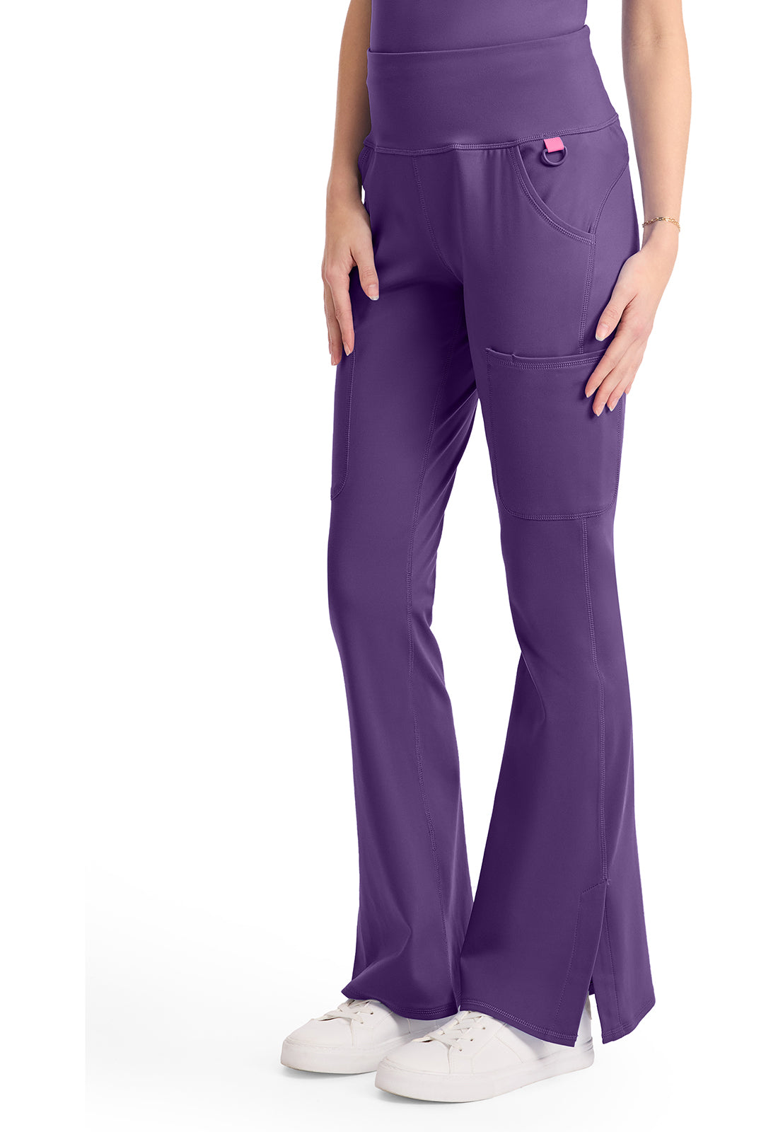 Med Couture Amp Knit Scrubs Flare Leg Yoga Pant MC150P Petite