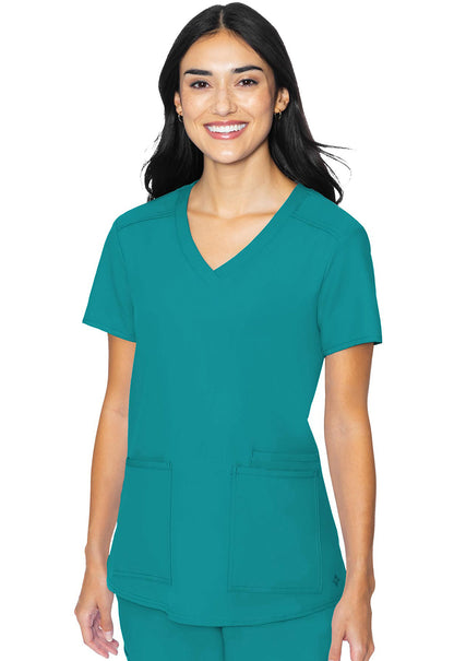Med Couture Insight Scrubs V Neck Top MC2411