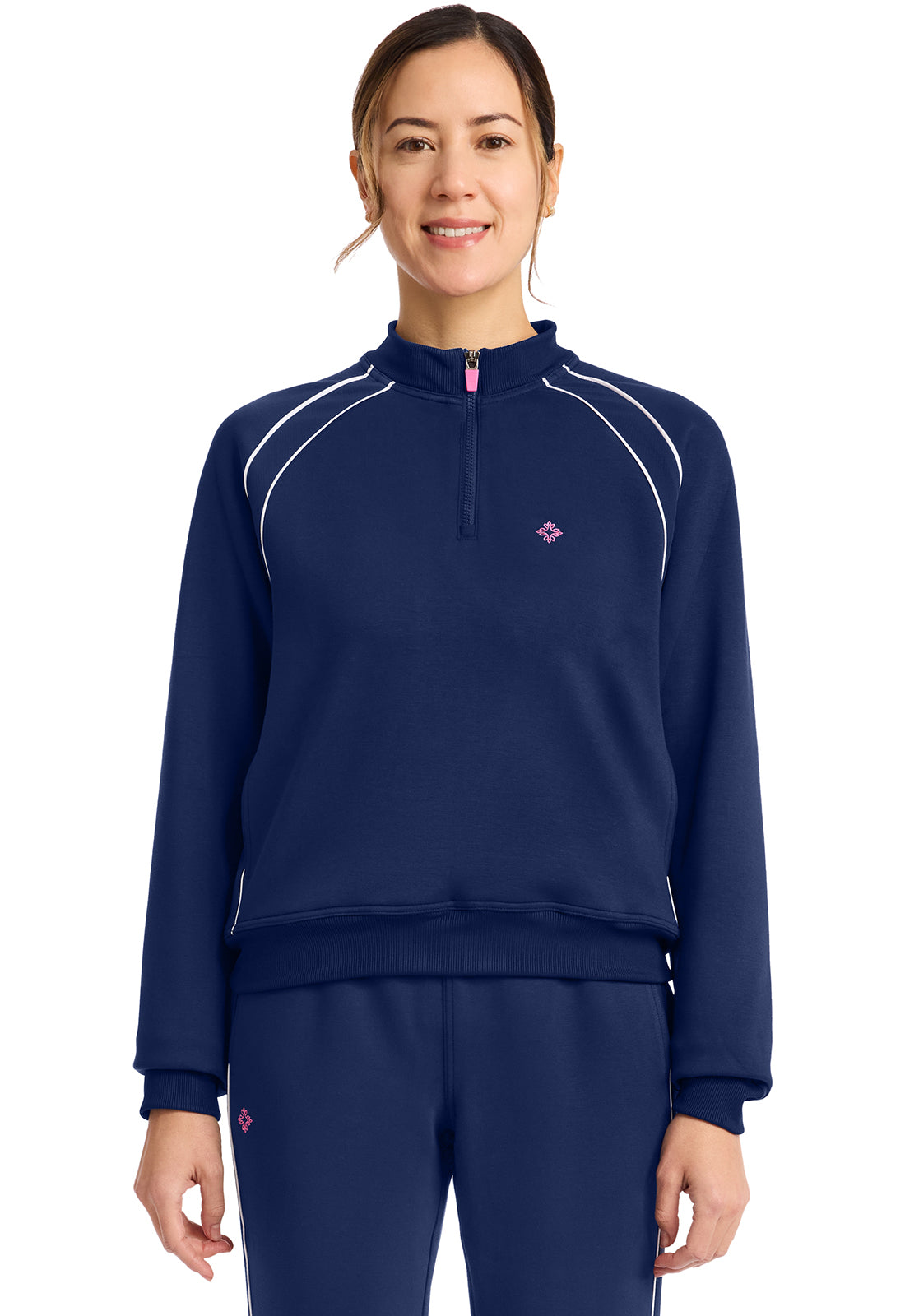 Med Couture Amp Scrubs Scuba Half Zip Jacket MC328