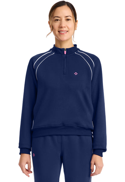 Med Couture Amp Scrubs Scuba Half Zip Jacket MC328