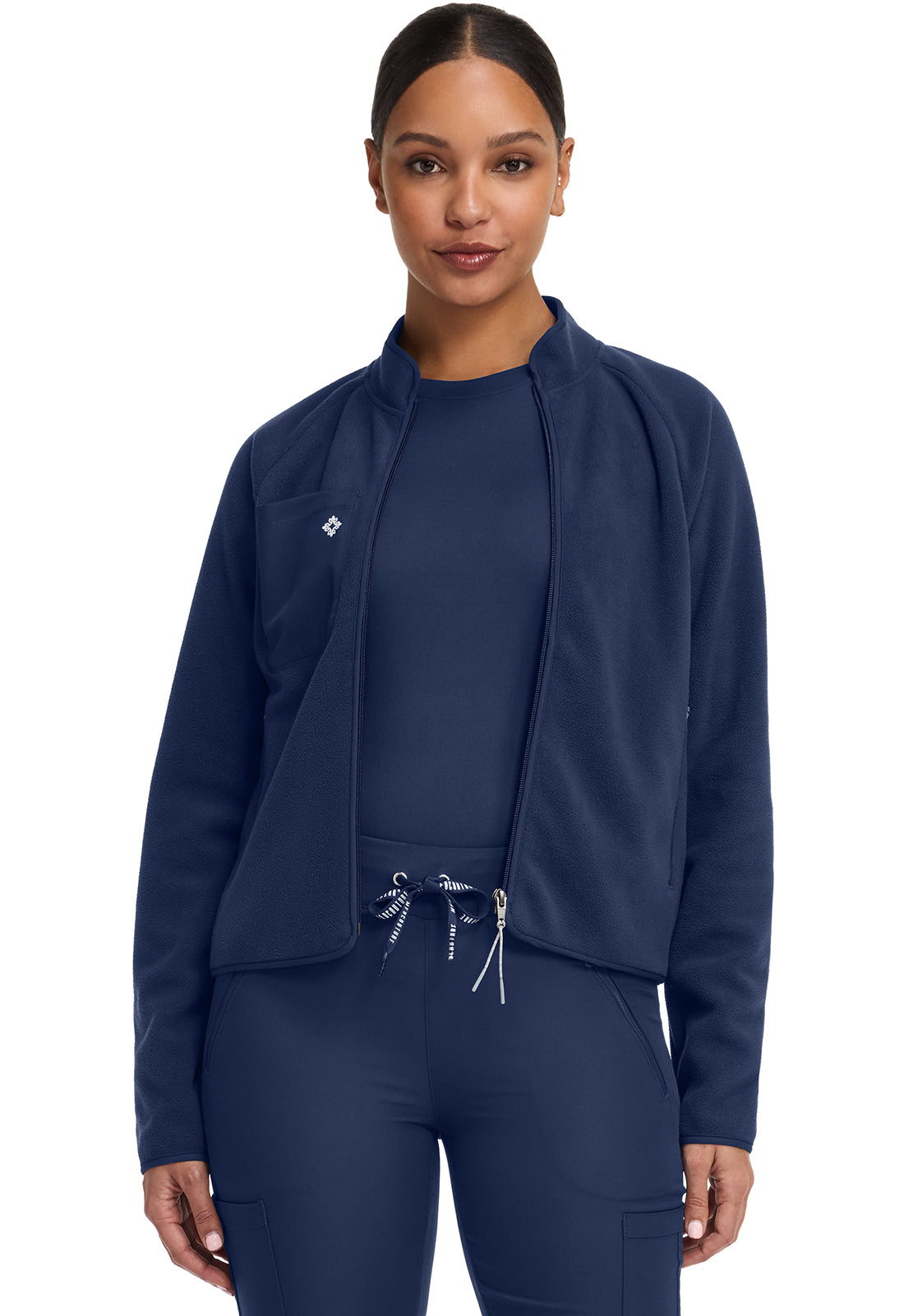 Med Couture Layers Scrubs Performance Fleece Jacket MC384