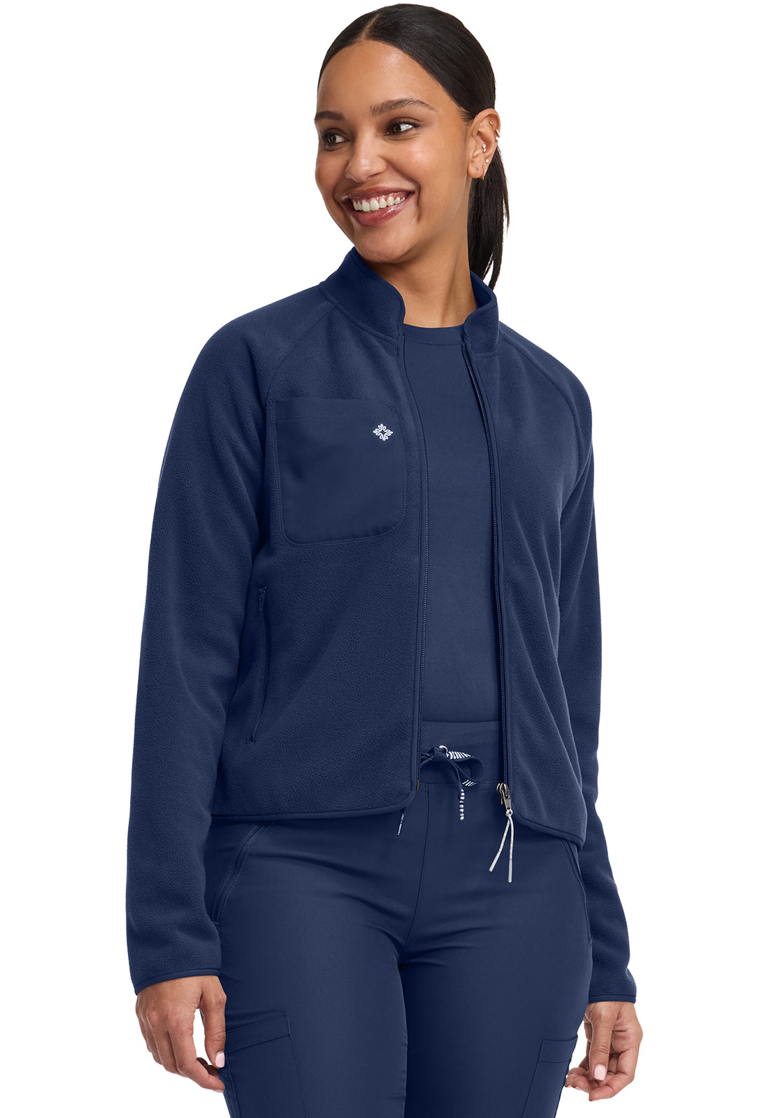 Med Couture Layers Scrubs Performance Fleece Jacket MC384