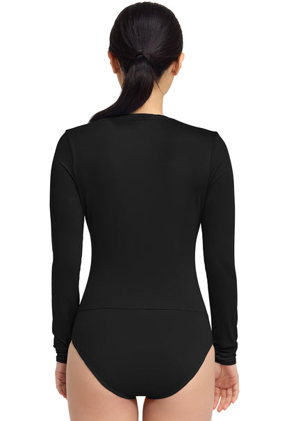 Med Couture Layers Scrubs Ruched Underscrub Bodysuit MC698