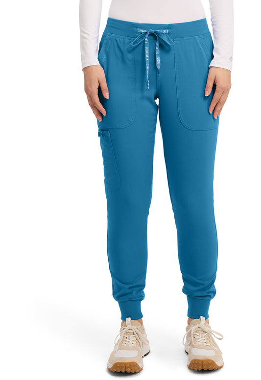 Med Couture Touch Jogger Yoga Scrub Pant MC7710 Blue Jean Baby, Lilac, MaliBlu, Periwinkle, Red, Slate