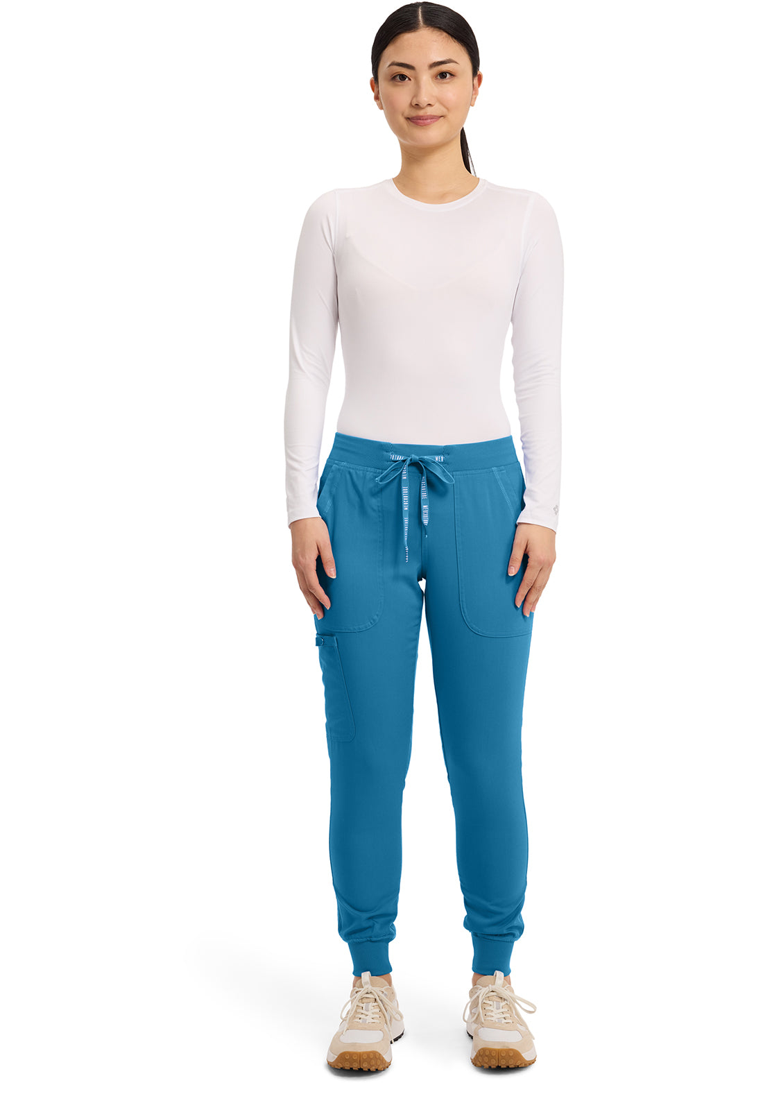 Med Couture Touch Jogger Yoga Scrub Pant MC7710 Blue Jean Baby, Lilac, MaliBlu, Periwinkle, Red, Slate