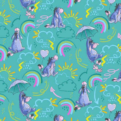 Eeyore Tooniforms Licensed Disney Winnie The Pooh V Neck Scrub Top TF796 PHZR