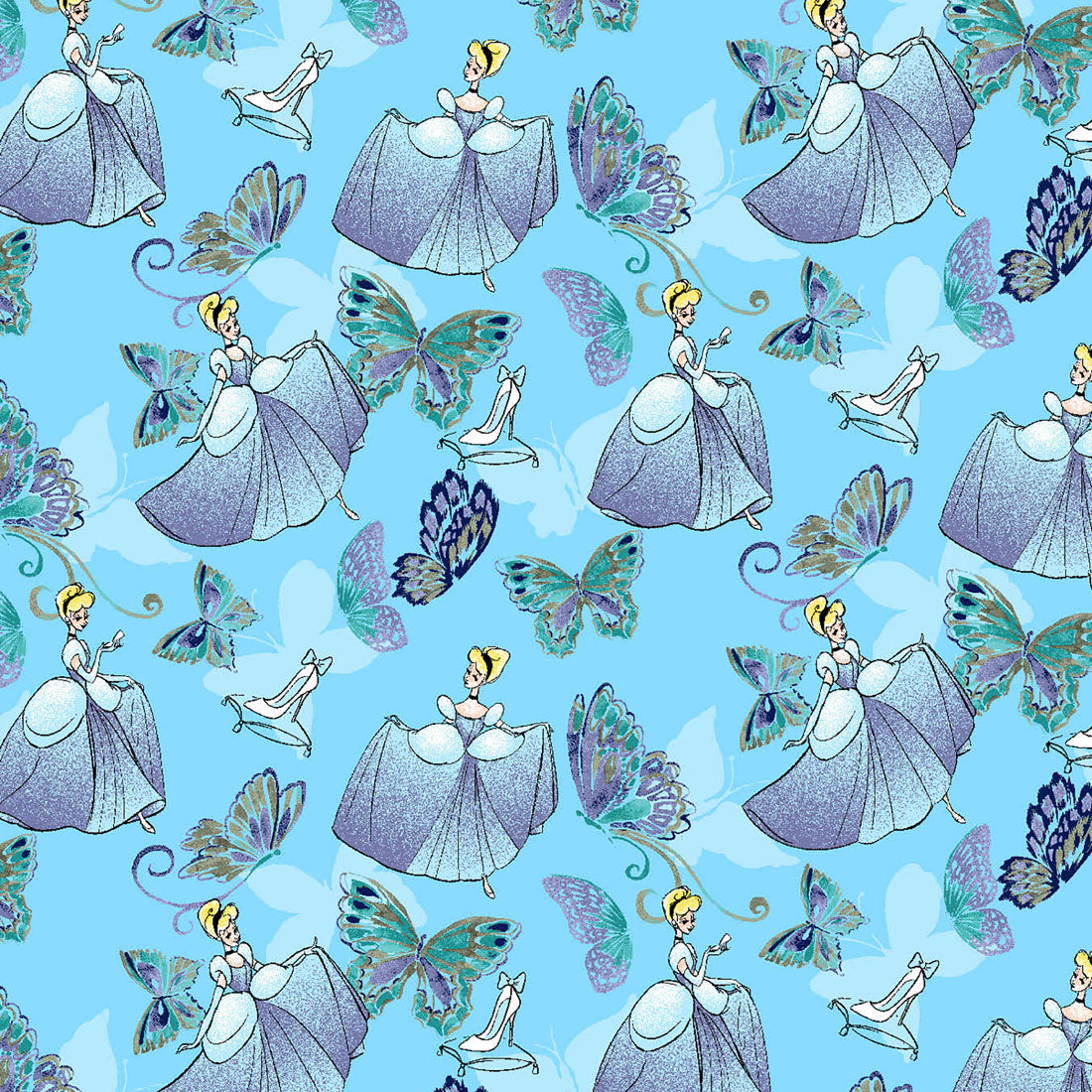 Cinderella Tooniforms Licensed Disney V Neck Scrub Top TF796 PRCF