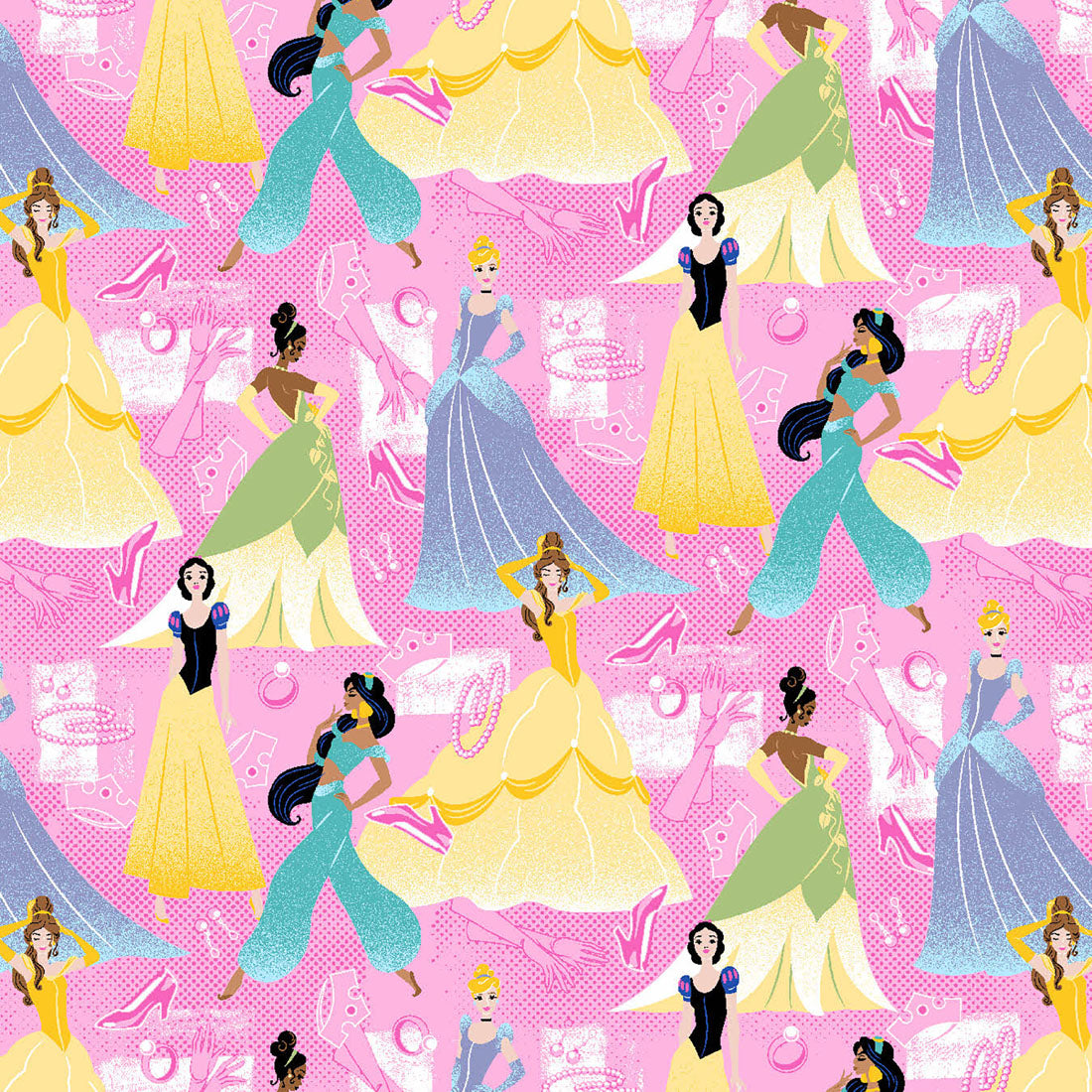 Disney Princess Tooniforms Licensed Disney V Neck Scrub Top TF796 PRFX