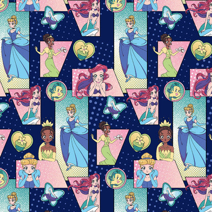 Princess Tooniforms Licensed Disney V Neck Scrub Top TF794 PRXP