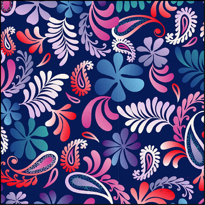 Paisley Pop Med Couture Print V Neck Scrub Top MC8564 PSLP