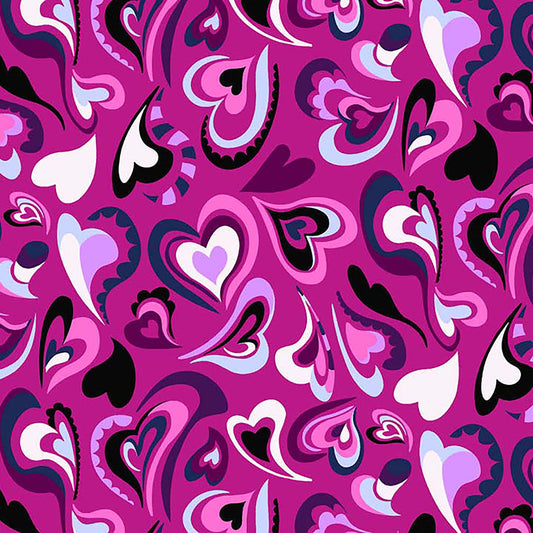 Pretty Hearts Cherokee Print V Neck Scrub Top CK857 PTHT