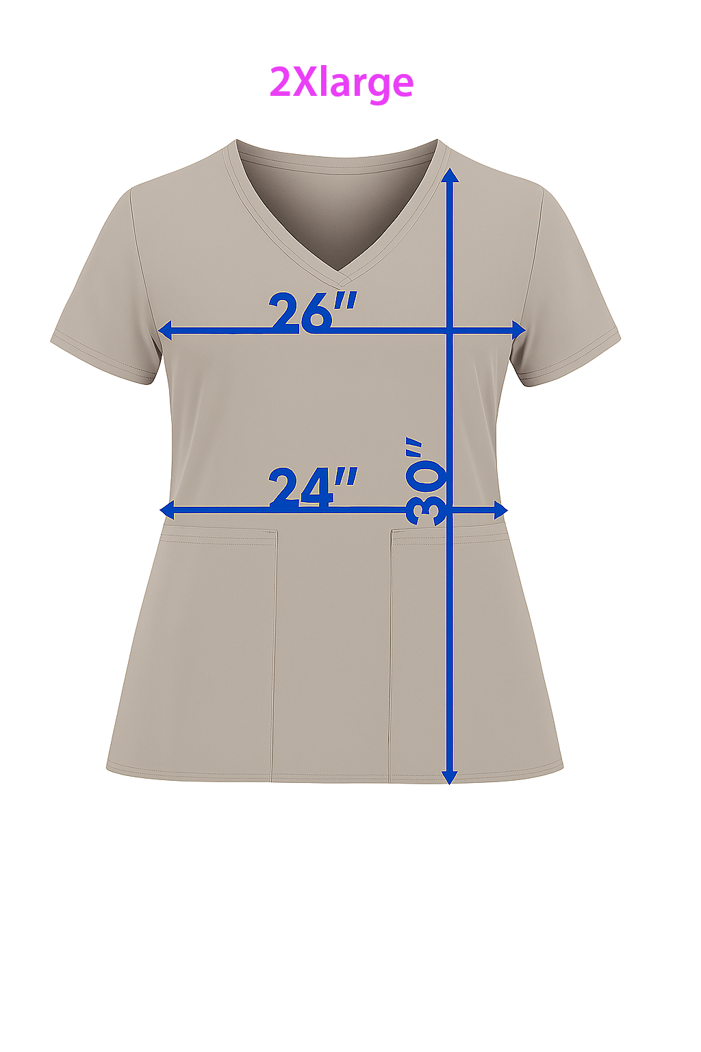 Tie Dye Butterflies Medichic Print V Neck Scrub Top MC4512 - 43