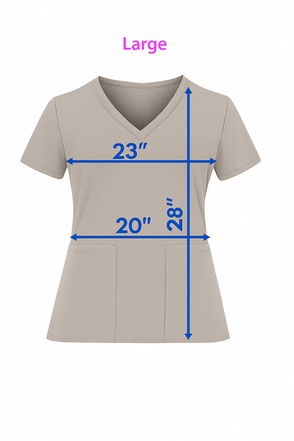 Tie Dye Butterflies Medichic Print V Neck Scrub Top MC4512 - 43