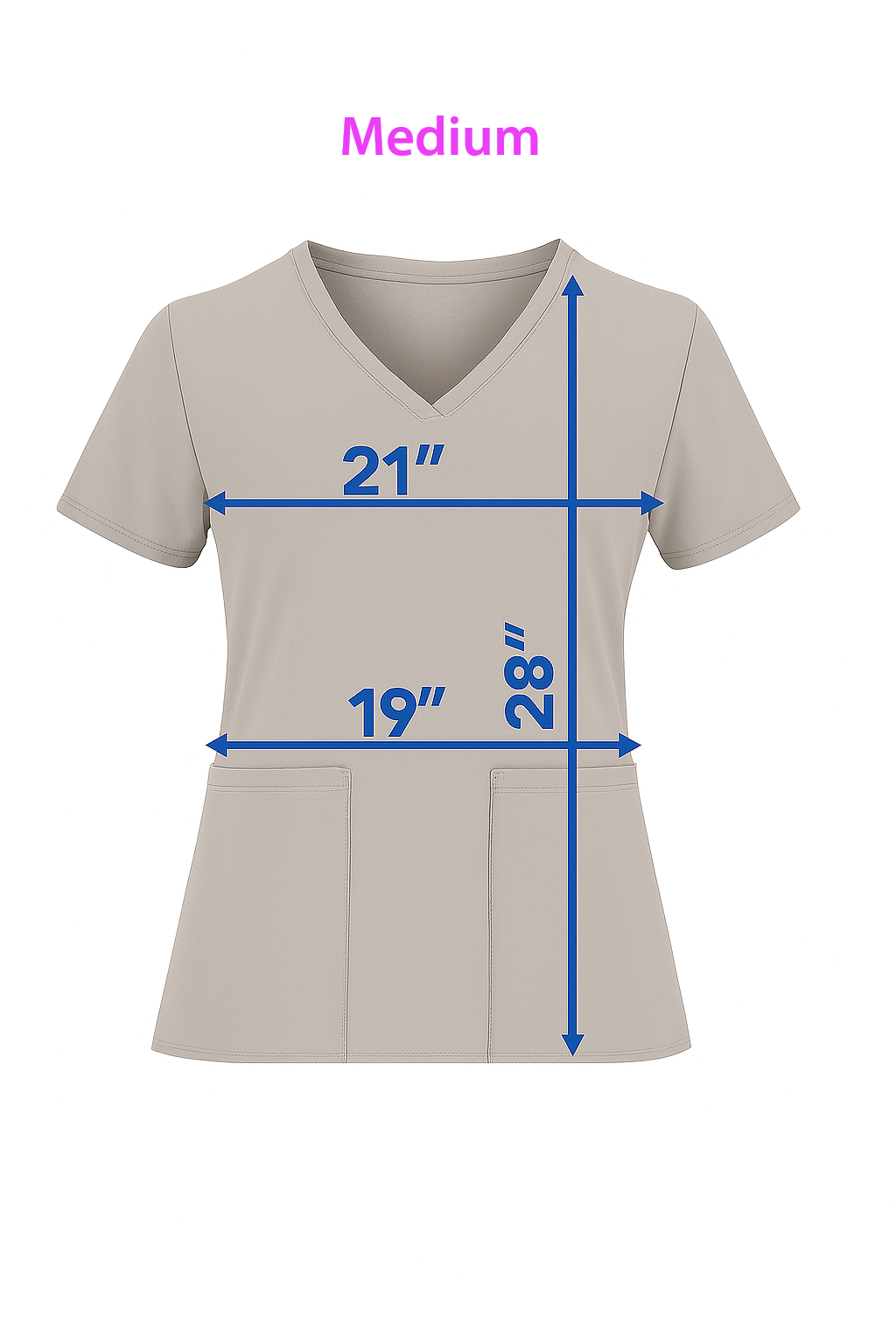 Tie Dye Butterflies Medichic Print V Neck Scrub Top MC4512 - 43