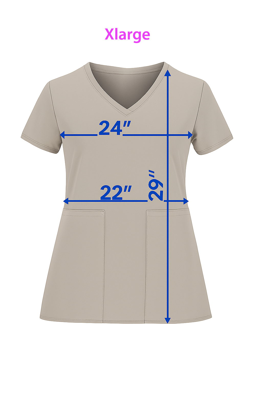 Tie Dye Butterflies Medichic Print V Neck Scrub Top MC4512 - 43