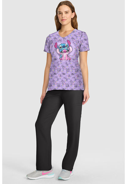Lilo and Stitch Cherokee Tooniforms Disney V Neck Scrub Top TF626 LHVH