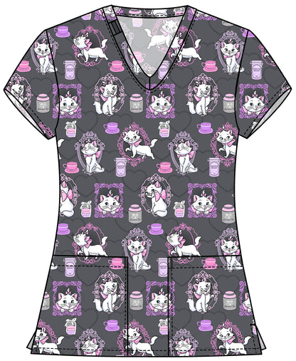 Aristocats Tooniforms Licensed Disney V Neck Scrub Top TF796 ACCC
