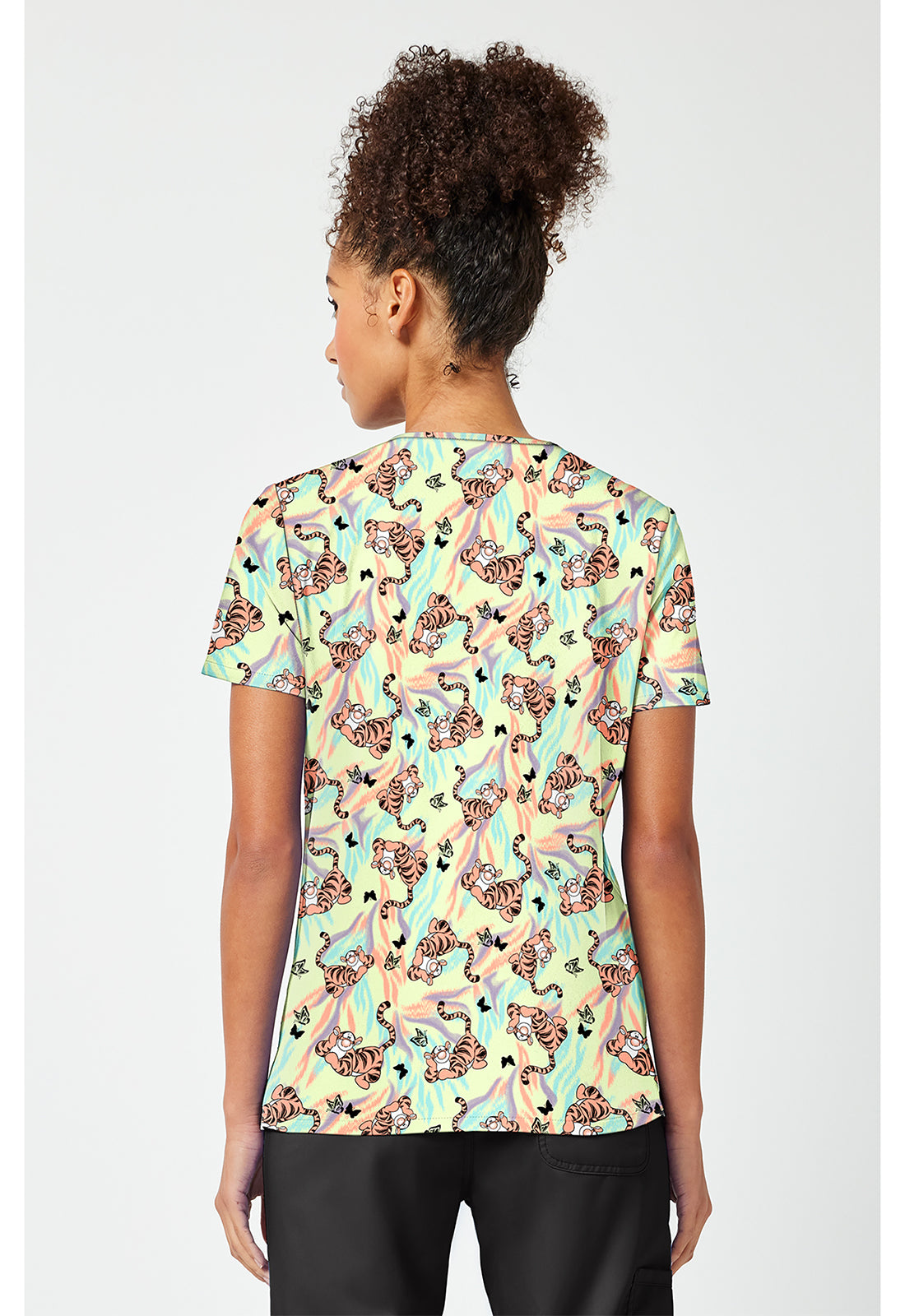 Tigger Tooniforms Disney Winnie The Pooh V Neck Scrub Top TF796 PHWR