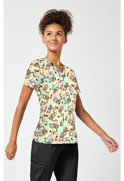 Tigger Tooniforms Disney Winnie The Pooh V Neck Scrub Top TF796 PHWR