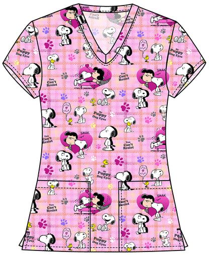Snoopy Tooniforms Licensed Peanuts V Neck Scrub Top TF796 PNPE