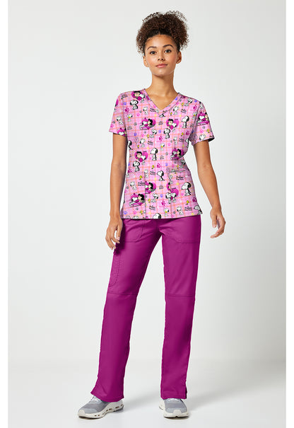 Snoopy Tooniforms Licensed Peanuts V Neck Scrub Top TF796 PNPE